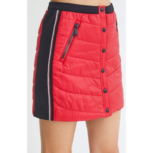 NWT Alp N Rock Valentina Womens Skirt Ski Apres Red Black Small MSRP$329 - Picture 16 of 17